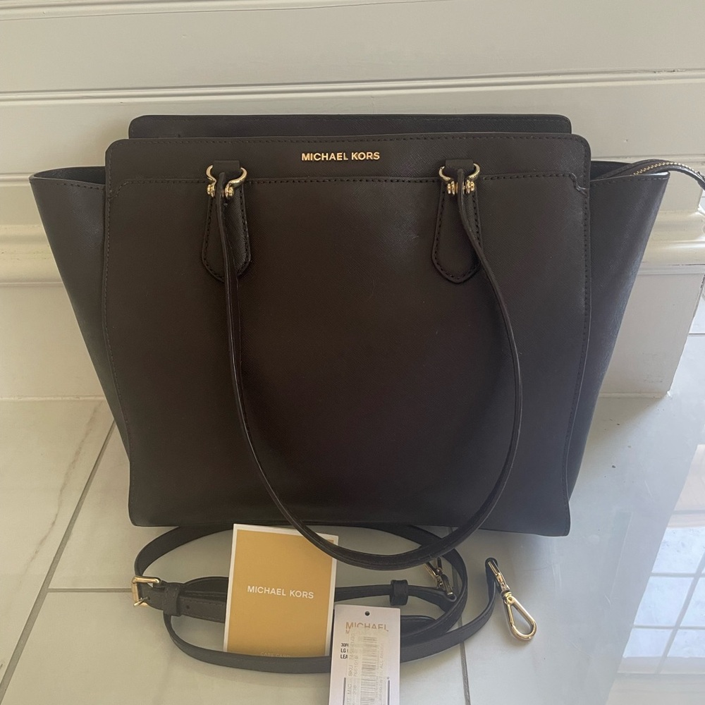 Michael Kors Dee Dee Brown Convertible Tote